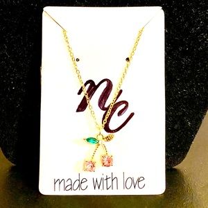 Cherry Leaves Necklace